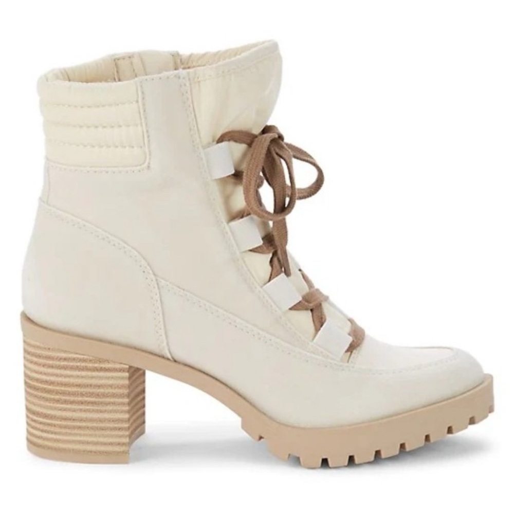 Dolce Vita Ivory Combat Bootie - never worn